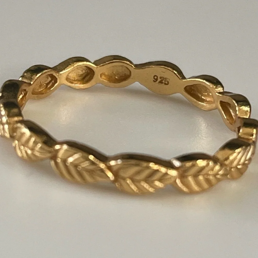 24k Gold Vermeil Leaf Ring